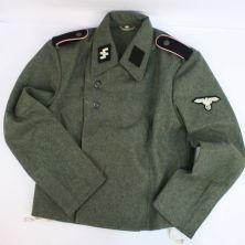 German WW2 Waffen SS StuG Wrap Over Tunic with Badges by RUM