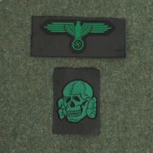 Waffen SS Eagle and Skull Cap Set Green by RUM