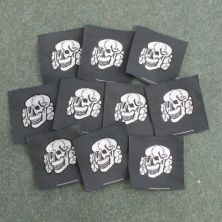 SS Skull badge for caps Enlisted Mans version in Bevo Pack of 10