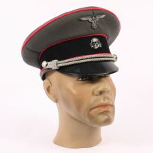 SS Panzer Officers Visor Cap by FAB