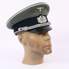 German Army Infantry Officers Visor Cap by FAB