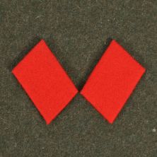Luftwaffe Flak Artillery Collar Tabs Red