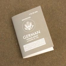 TM 30-606 Pocket Book Manual US Army German Phrase Book