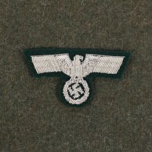 German Army Officers Embroidered Cap Eagle Wire Bullion