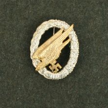 WW2 Luftwaffe Paratrooper Badge Metal by FAB