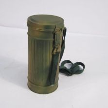 M1938  Gasmask tin Normandy camo WW2 German Canister and straps 