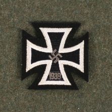 WW2 German 1939 Iron Cross 1st Class Award Cloth by RUM