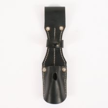 Black Leather K98 Bayonet Frog with retaining strap