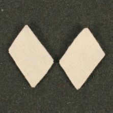Hermann Goring Division Collar Tabs White