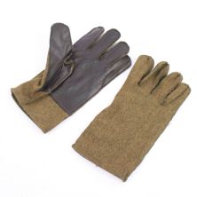 US 1943 M43 Wool Gloves OD With Leather Palm