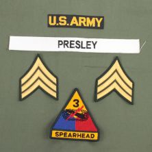 US Army 3rd Armoured Division Elvis Presley badge set