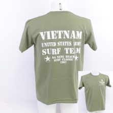 US Army Vietnam Surf Team "Charlie Don't Surf" Apocalypse Now T-shirt