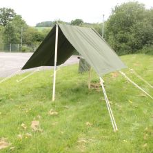  Jeep 2 Man Flysheet Canopy (Canvas Only) olive Green by Kay Canvas