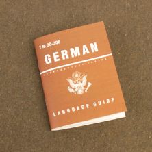 US Language Guide German A WW2 US Army Pocket Book on German