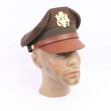 US Officers Service cap. Crusher Cap OD