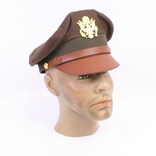 US Officers Service Crusher Cap Army & Air Force Pilots Brown