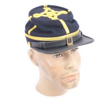 US Officers Union Civil war kepi. Navy Blue Kepi with Major Rank