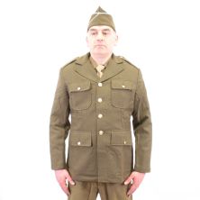 US WW2 4 Pocket A Class Service Tunic Enlisted Mans Coat Wool Serge. 