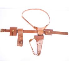 US WW2 MP Leather Belt Set Military Police Rig