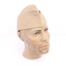 USMC Summer Service Garrison cap Khaki Tan Chino by Kay Canvas
