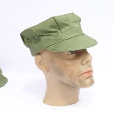 USMC WW2 P41 Utility Cap Green HBT Marine Corps Utility Cover