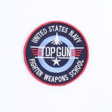 USN Navy Top Gun Fighter Weapons School Hook and Loop Backed