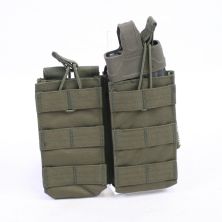 Viper Quick Release Double Mag Pouch. Green