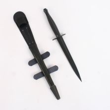 Plastic MK3 Commando Dagger and Leather Scabbard