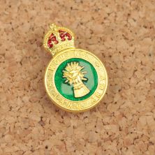 WLA Women's Land Army Brass Land Girls Broach Cap Badge