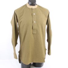 WW2 British Army Mans Wool Collarless Shirt by Kay Canvas