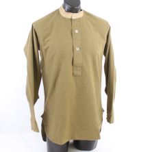 WW2 British Army Mans Wool Collarless Shirt by Kay Canvas 