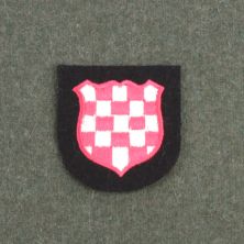 WW2 German Croatia Arm Shield