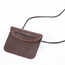 WW2 German Dog Tag Leather Neck Pouch