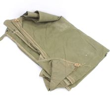 WW2 Shelter half for a pup tent. 1945 green original grade 1
