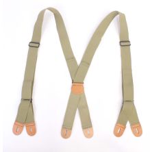 WW2 US Army & Airborne Trouser Braces, Suspenders. Tan