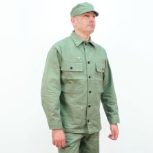 WW2 US Army HBT Jacket. Light Tone Green