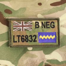 Zap Badge Royal Scots Dragoon Guards TRF Multicam Union Flag
