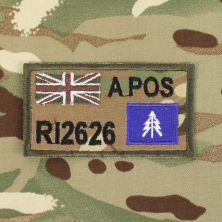 Zap Badge 1st Queens Dragoon Guards TRF Multicam Union Flag