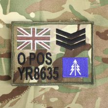 ZAP Sleeve Panel MTP Multicam Flag 1st The Queens Dragoon Guards TRF