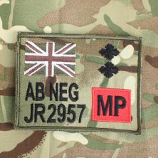 ZAP Sleeve Panel MTP Multicam Flag MP Military Police TRF