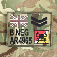 ZAP Sleeve Panel MTP Multicam Flag Royal Lancers TRF