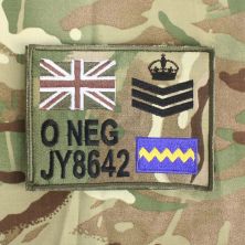 ZAP Sleeve Panel MTP Multicam Flag Royal Scots Dragoon Guards TRF