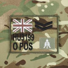 ZAP Sleeve Panel MTP Multicam Flag Subdued 1st Queens Dragoon Guards TRF