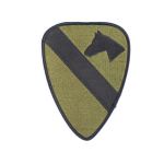 AV200 1st Air Cavalry Division Subdued Patch. Green and Black