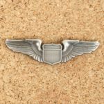 AB335 USAAF WW2 Pilots wings. Full size metal.