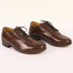 AG1448 US WW2 Officers shoes. Low Quarter Leather shoe.