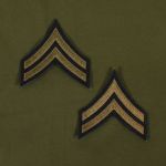 AG372 Corporal Rank Green on Blue