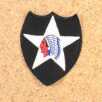 AG220 2nd Infantry Division patch. Colour