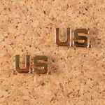 AB330 Officers US letters Collar badges.