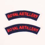 BE696 Royal Artillery Shoulder titles